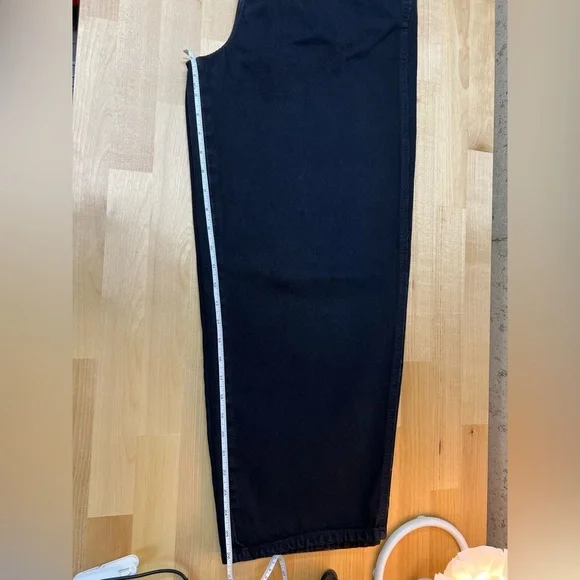 Khaite Preen Denim High Rise Wide Leg Denim Jeans in Black - Size 32 retail $680 - Picture 13 of 16